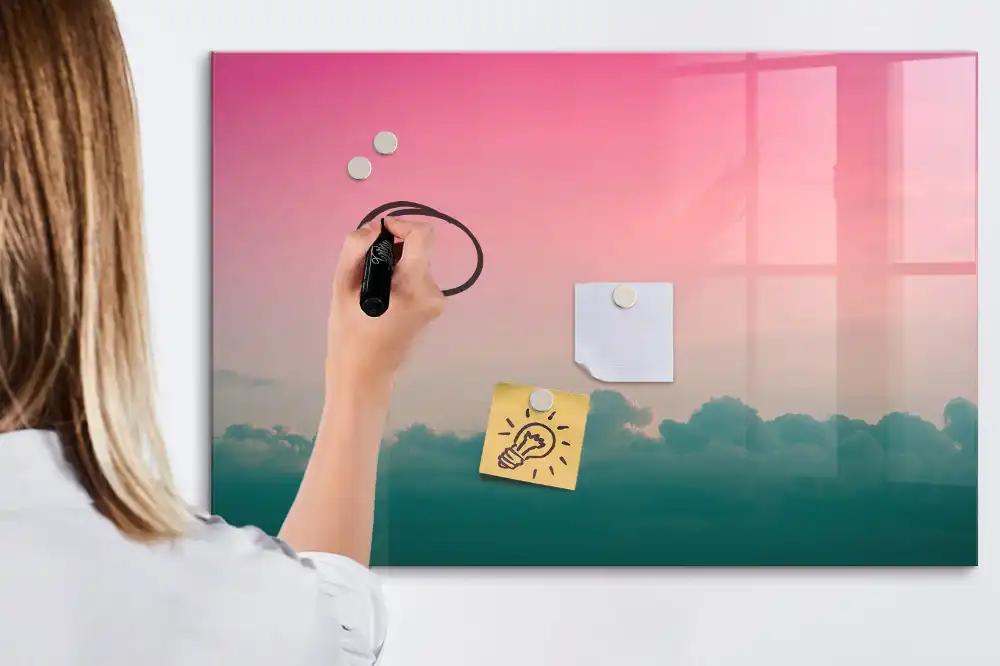 Magnetická kreslicí tabule s barevným přechodem