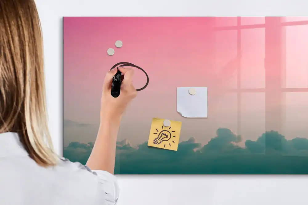 Magnetická kreslicí tabule s barevným přechodem