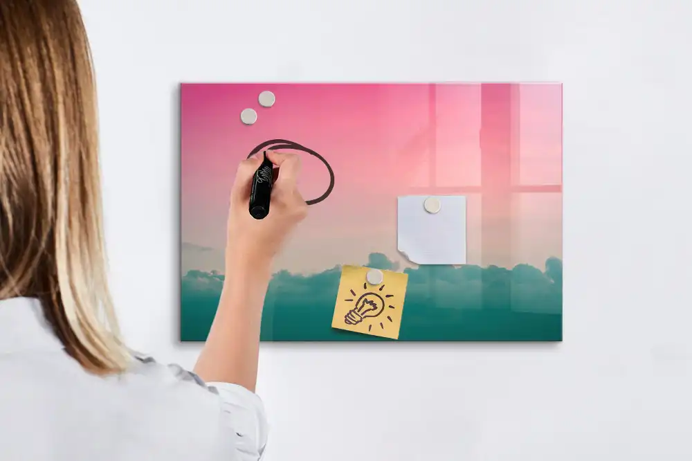 Magnetická kreslicí tabule s barevným přechodem