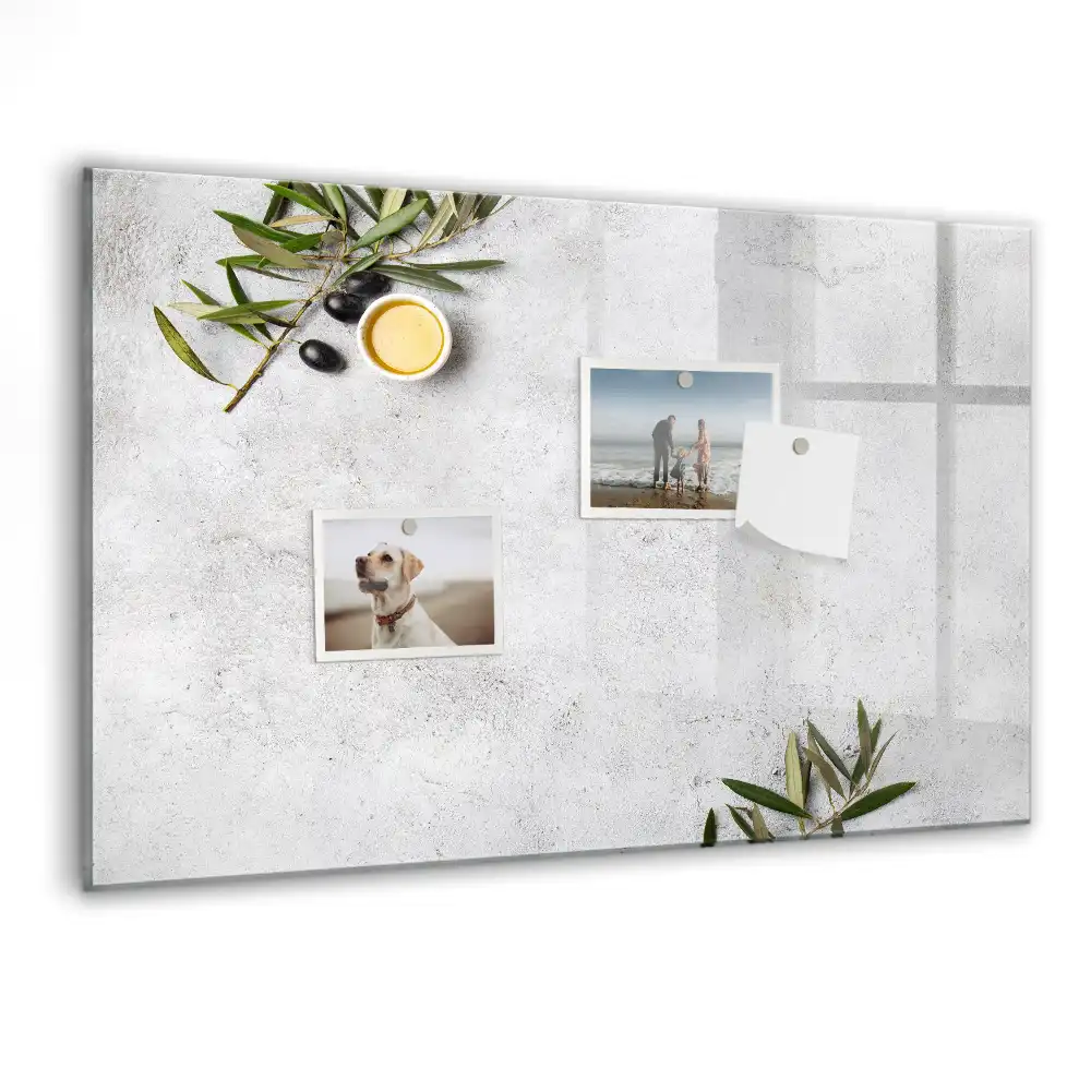 Minimalistická magnetická kreslící tabule pro děti s motivem olivových ratolestí