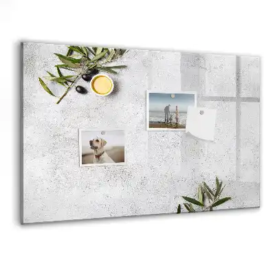 Minimalistická magnetická kreslící tabule pro děti s motivem olivových ratolestí