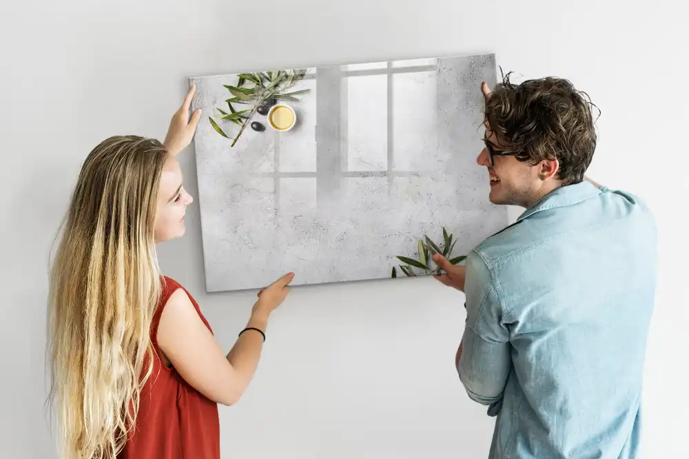 Minimalistická magnetická kreslící tabule pro děti s motivem olivových ratolestí