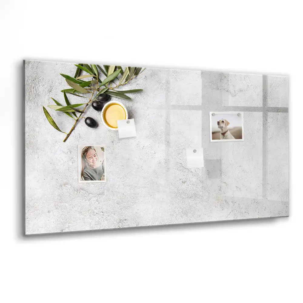 Minimalistická magnetická kreslící tabule pro děti s motivem olivových ratolestí
