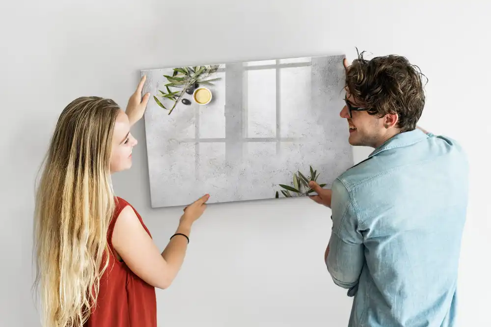 Minimalistická magnetická kreslící tabule pro děti s motivem olivových ratolestí
