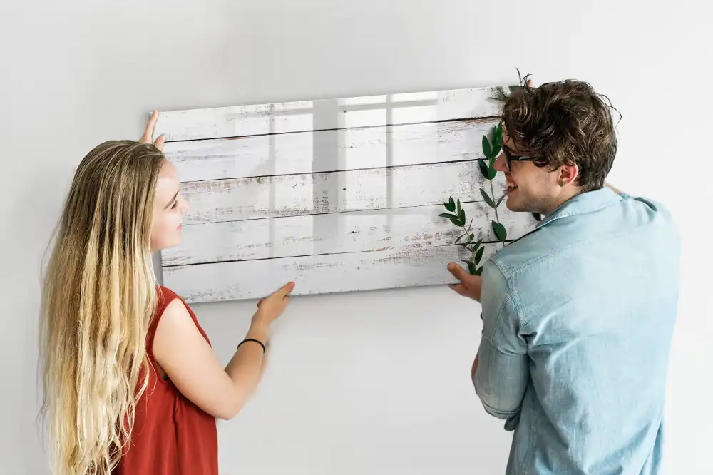 Dětská magnetická kreslící tabule s přírodním rámem