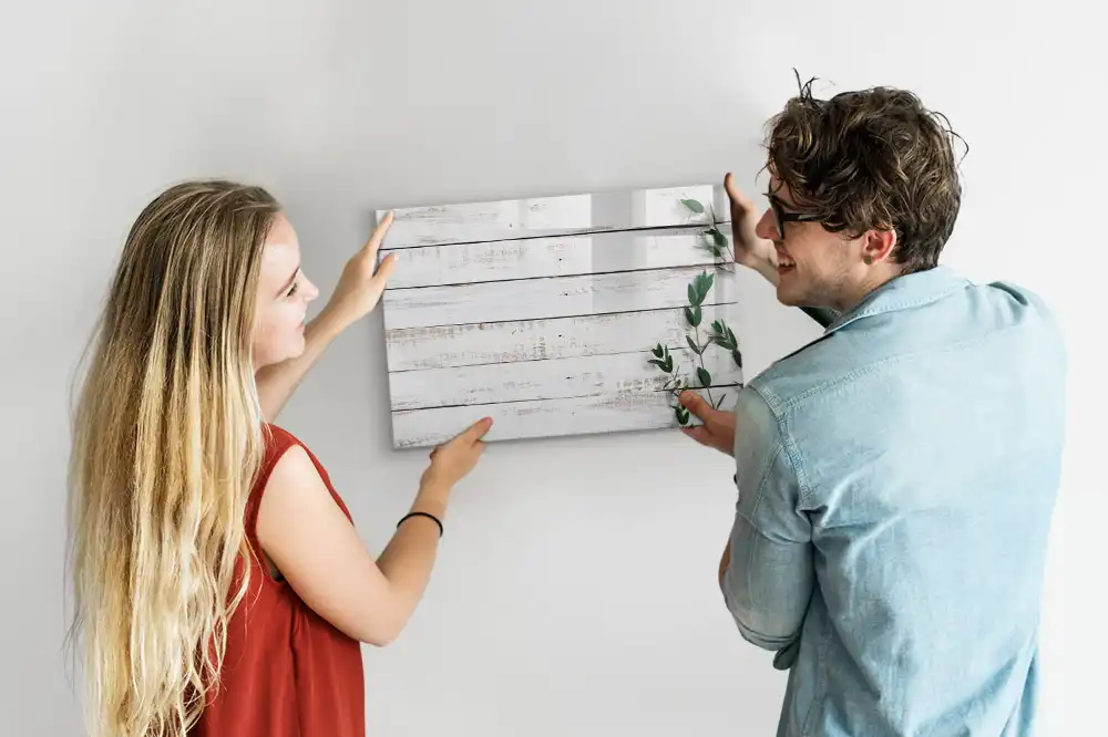 Dětská magnetická kreslící tabule s přírodním rámem