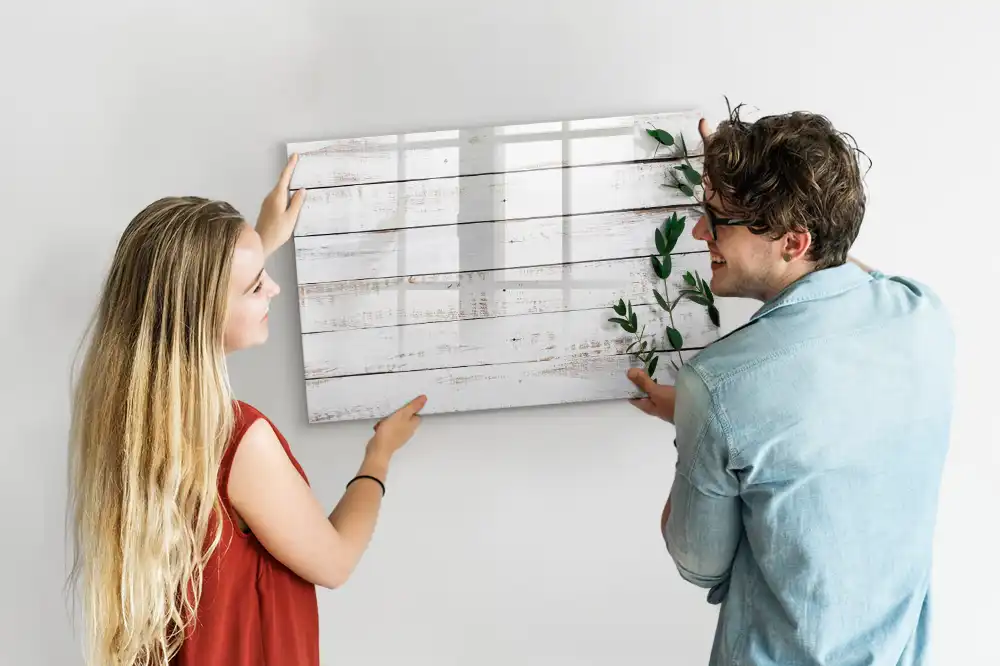 Dětská magnetická kreslící tabule s přírodním rámem