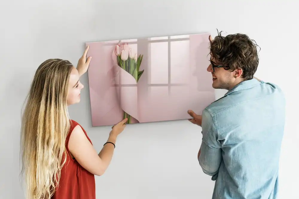 Magnetická tabule na kreslení s motivem kytice květin