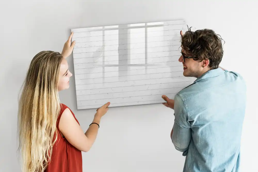 Magnetická kreslicí tabulka se vzorem dřevěného panelu