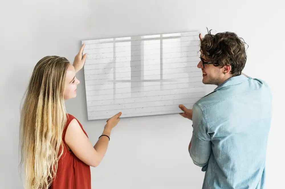 Magnetická kreslicí tabulka se vzorem dřevěného panelu