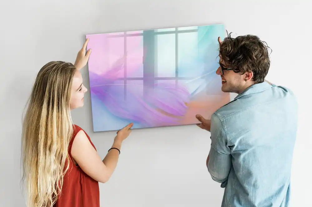 Magnetická kreslicí tabulka vzor vícebarevné ptačí peří