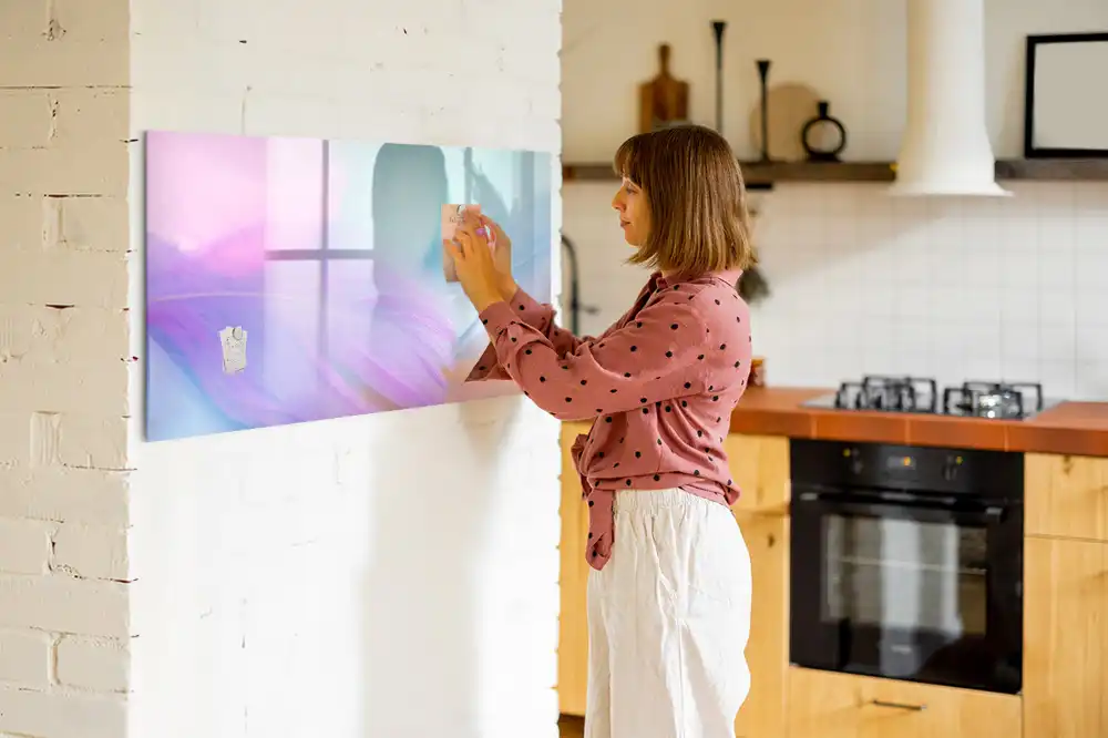 Magnetická kreslicí tabulka vzor vícebarevné ptačí peří