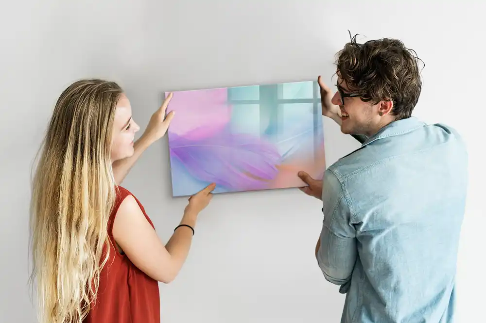 Magnetická kreslicí tabulka vzor vícebarevné ptačí peří
