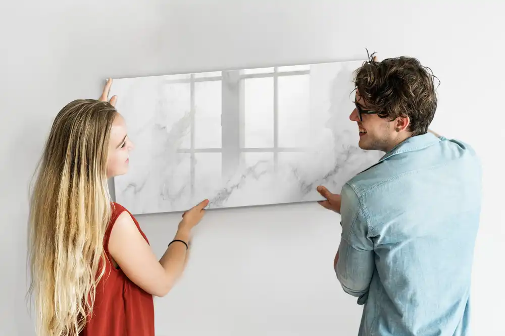 Dětská magnetická kreslící tabule s mramorovým designem
