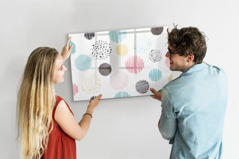 Magnetická kreslicí tabule s geometrickým vzorem