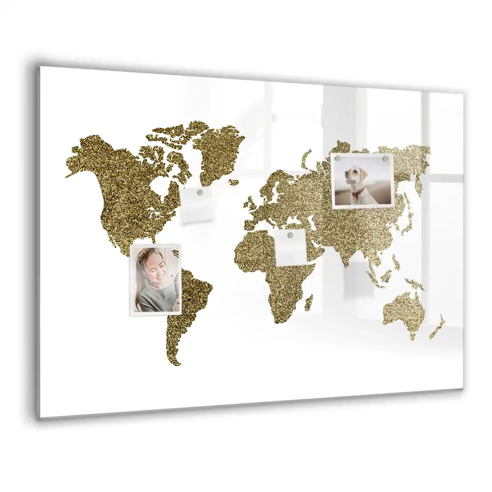 Magnetická tabule na kreslení mapa fyzického světa