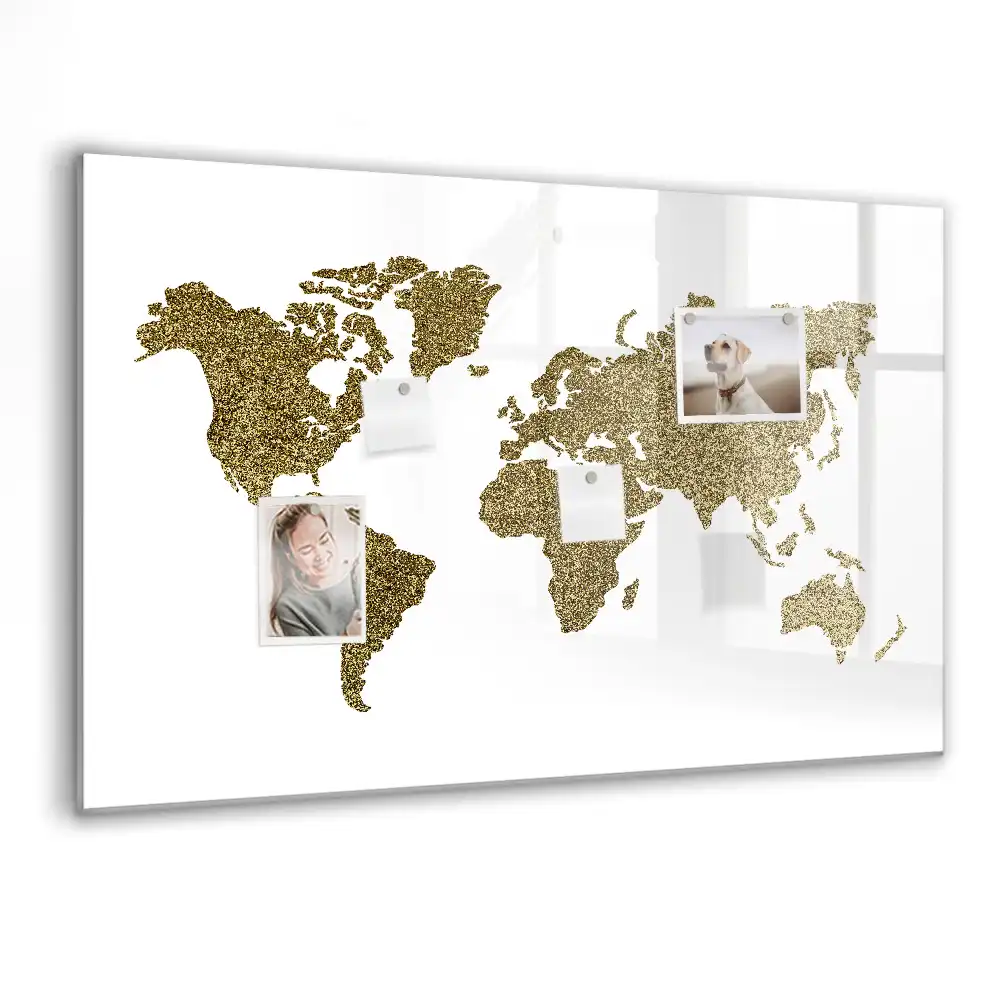 Magnetická tabule na kreslení mapa fyzického světa