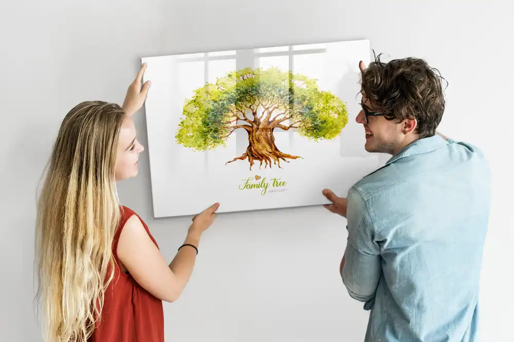 Magnetická kreslící tabule pro děti - motiv rodokmenu
