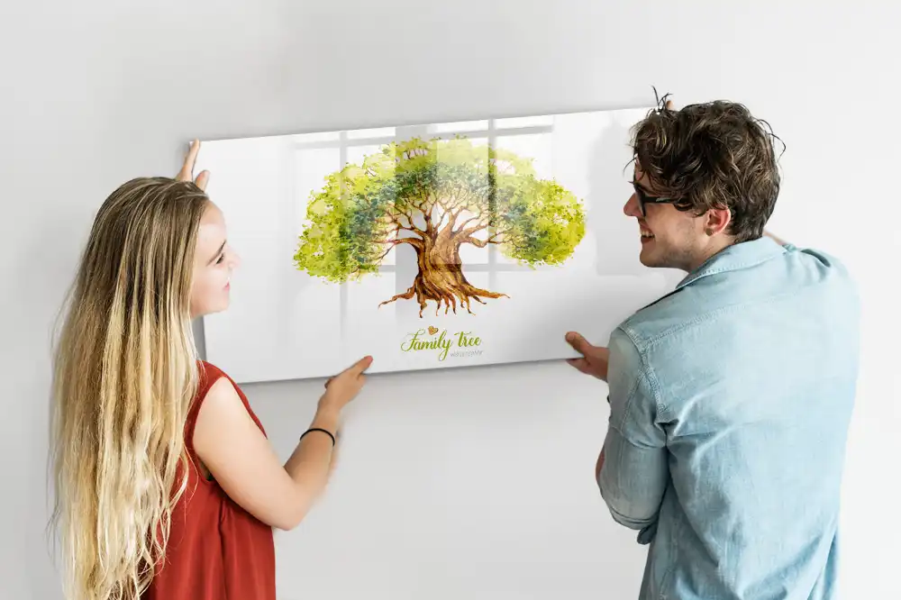 Magnetická kreslící tabule pro děti - motiv rodokmenu