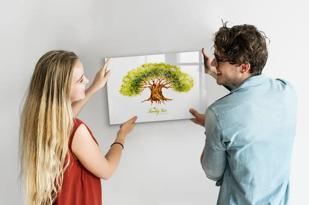 Magnetická kreslící tabule pro děti - motiv rodokmenu