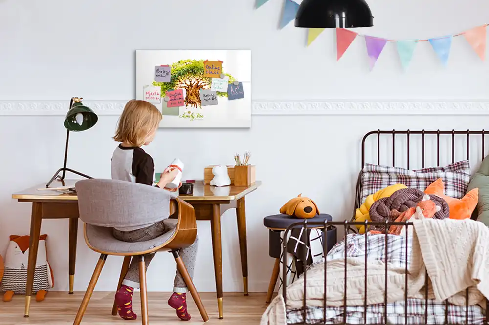 Magnetická kreslící tabule pro děti - motiv rodokmenu