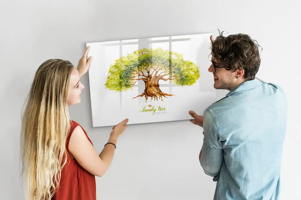 Magnetická kreslící tabule pro děti - motiv rodokmenu