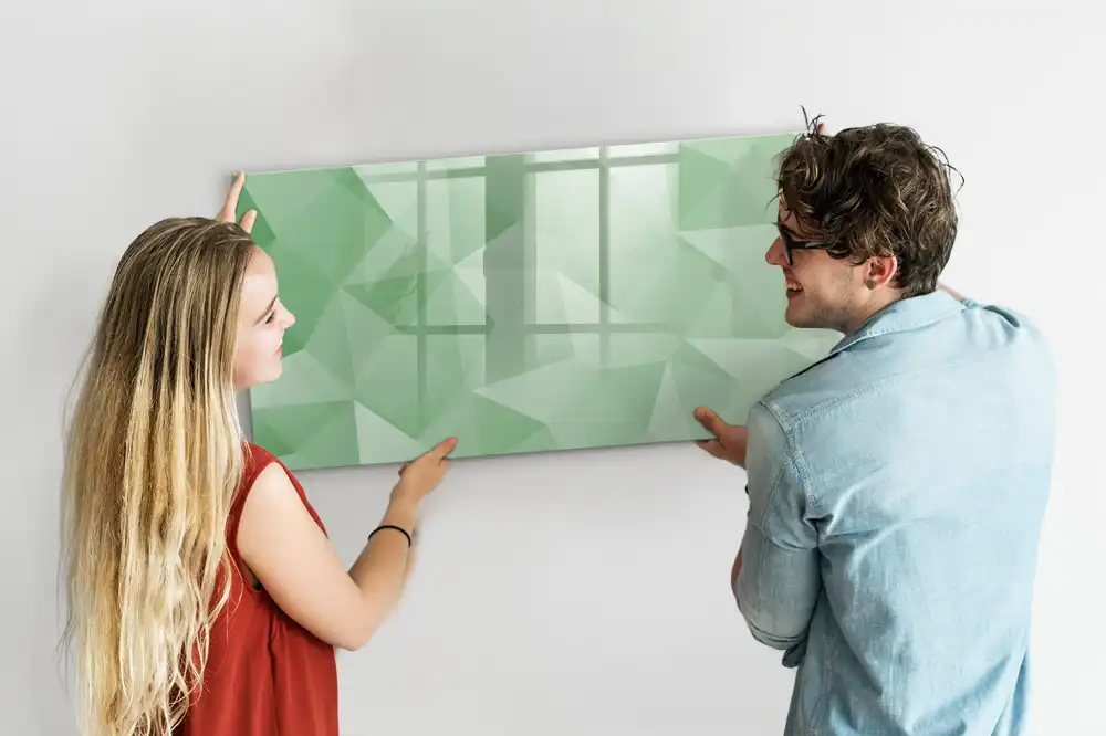 Magnetická kreslicí tabulka se skládačkou trojúhelníků