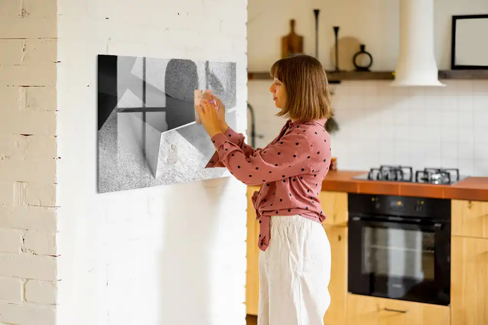 Magnetická kreslicí tabulka s motivem geometrických trojúhelníků