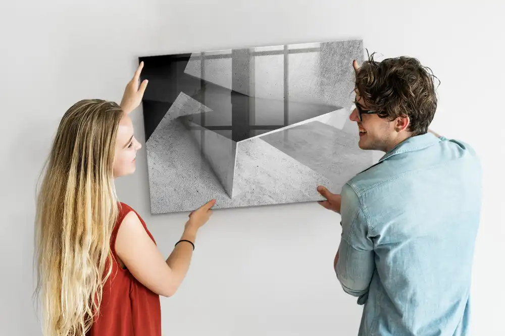 Magnetická kreslicí tabulka s motivem geometrických trojúhelníků