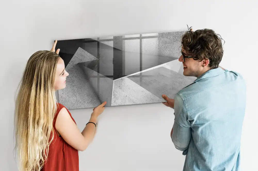 Magnetická kreslicí tabulka s motivem geometrických trojúhelníků