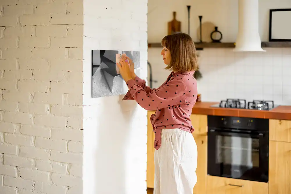 Magnetická kreslicí tabulka s motivem geometrických trojúhelníků