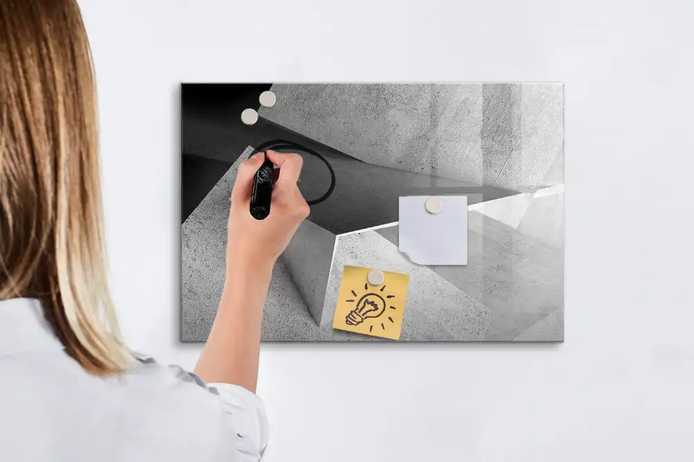 Magnetická kreslicí tabulka s motivem geometrických trojúhelníků