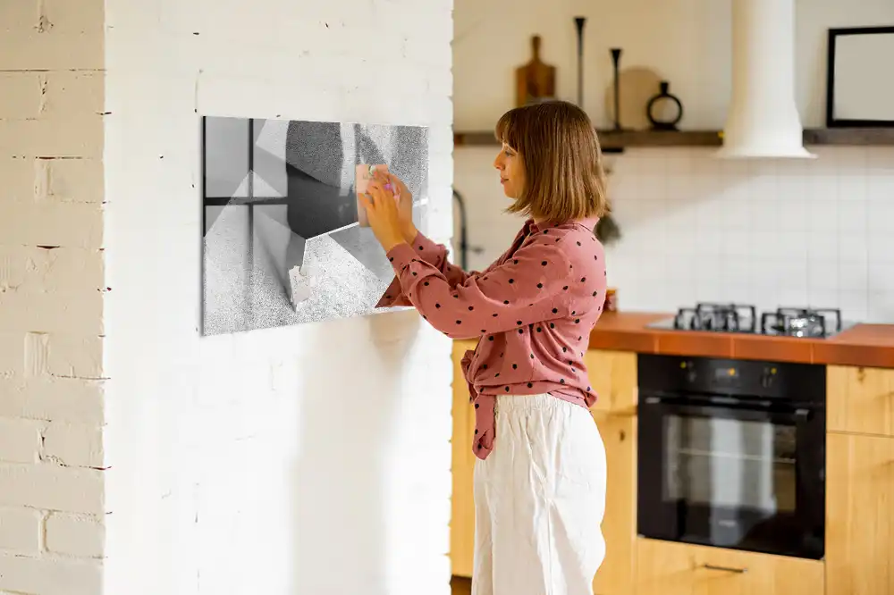 Magnetická kreslicí tabulka s motivem geometrických trojúhelníků
