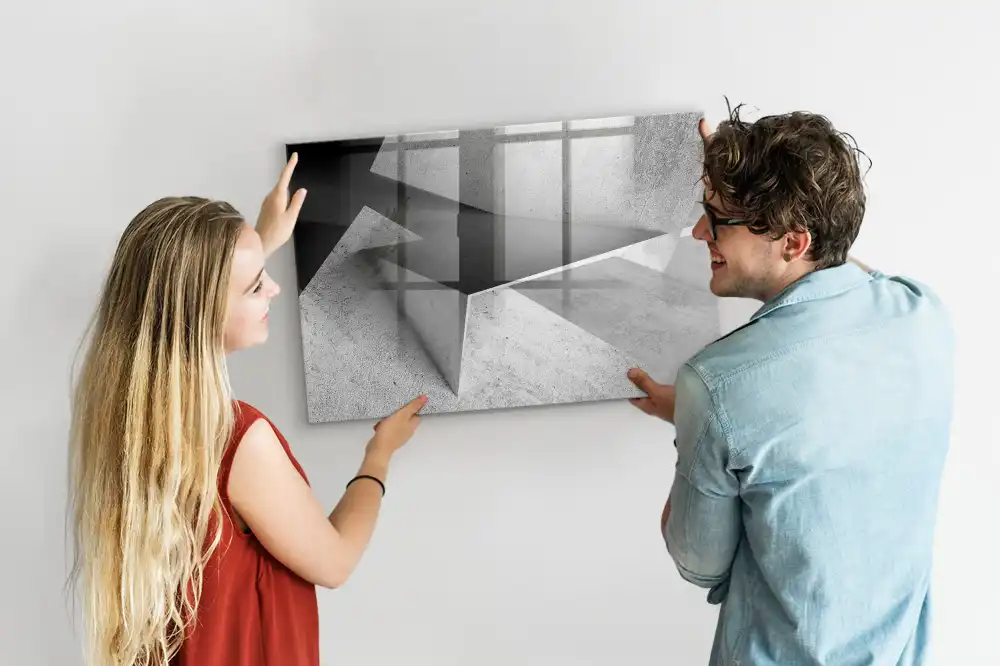 Magnetická kreslicí tabulka s motivem geometrických trojúhelníků