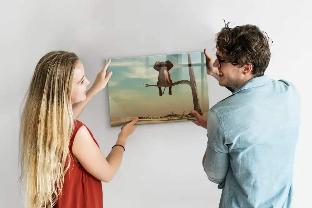 Magnetická kreslící tabule pro děti slon mezi stromy