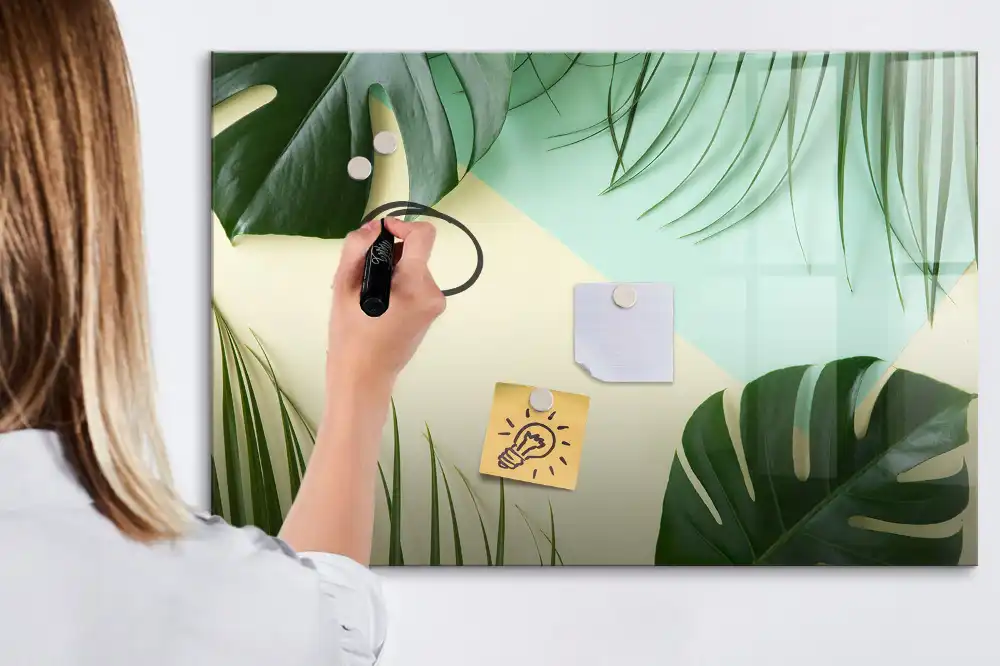 Magnetická kreslicí tabulka Monstera zelená