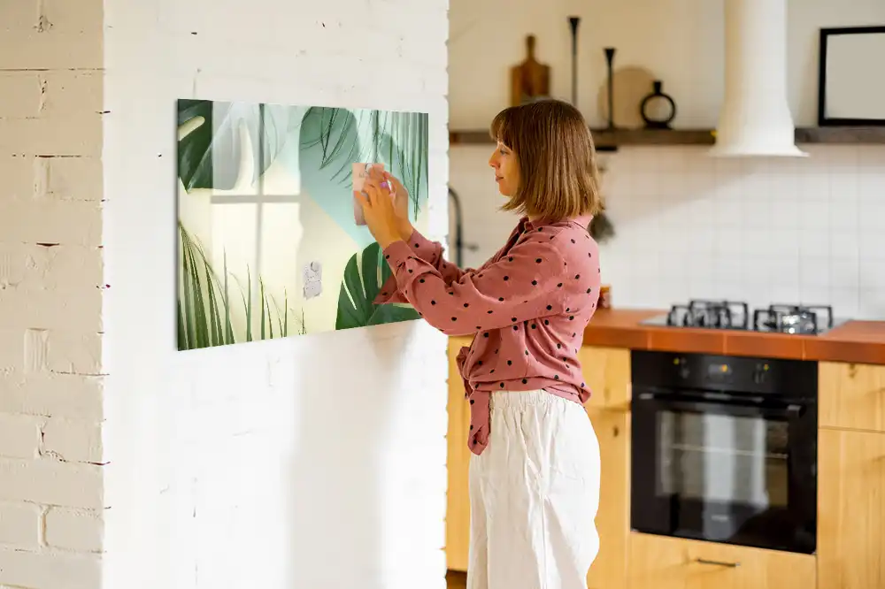 Magnetická kreslicí tabulka Monstera zelená