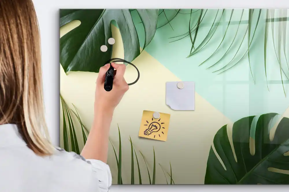 Magnetická kreslicí tabulka Monstera zelená