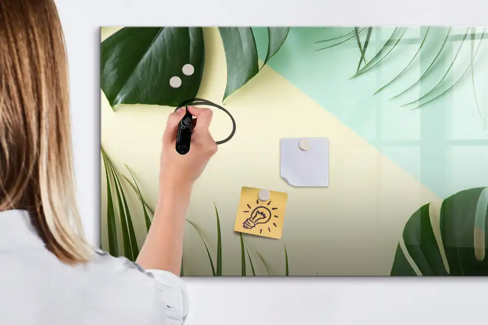 Magnetická kreslicí tabulka Monstera zelená