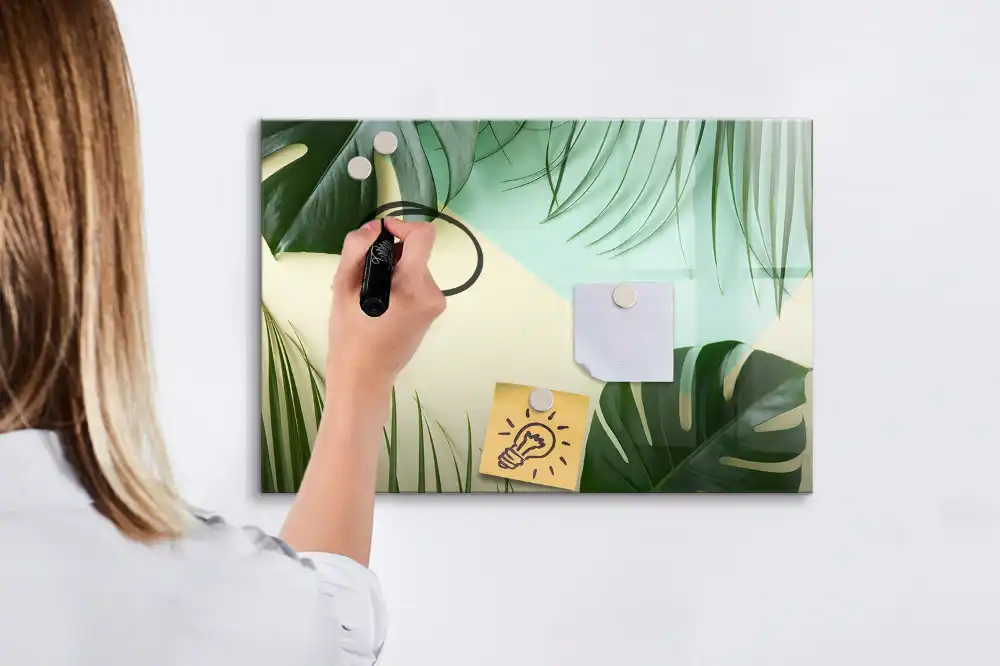Magnetická kreslicí tabulka Monstera zelená