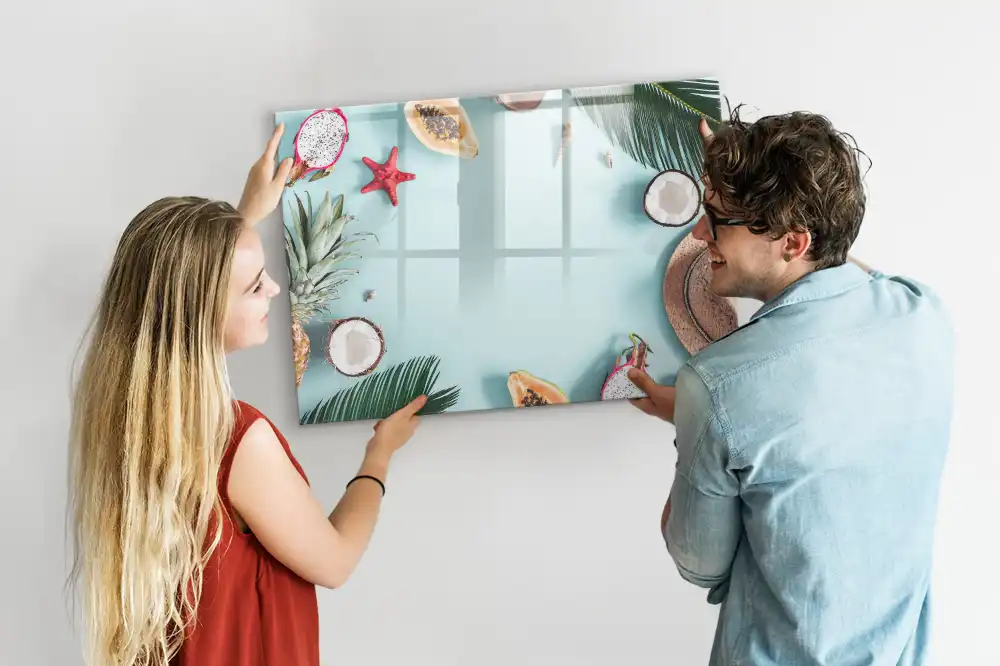 Dětská magnetická kreslící tabule s letním květinovým motivem