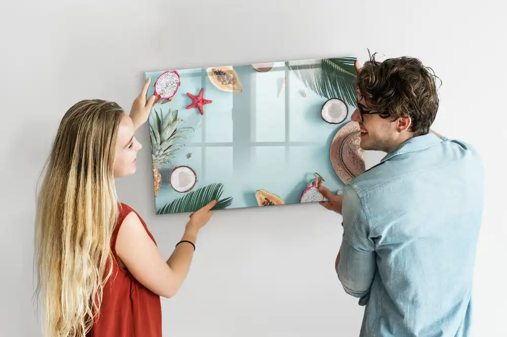 Dětská magnetická kreslící tabule s letním květinovým motivem