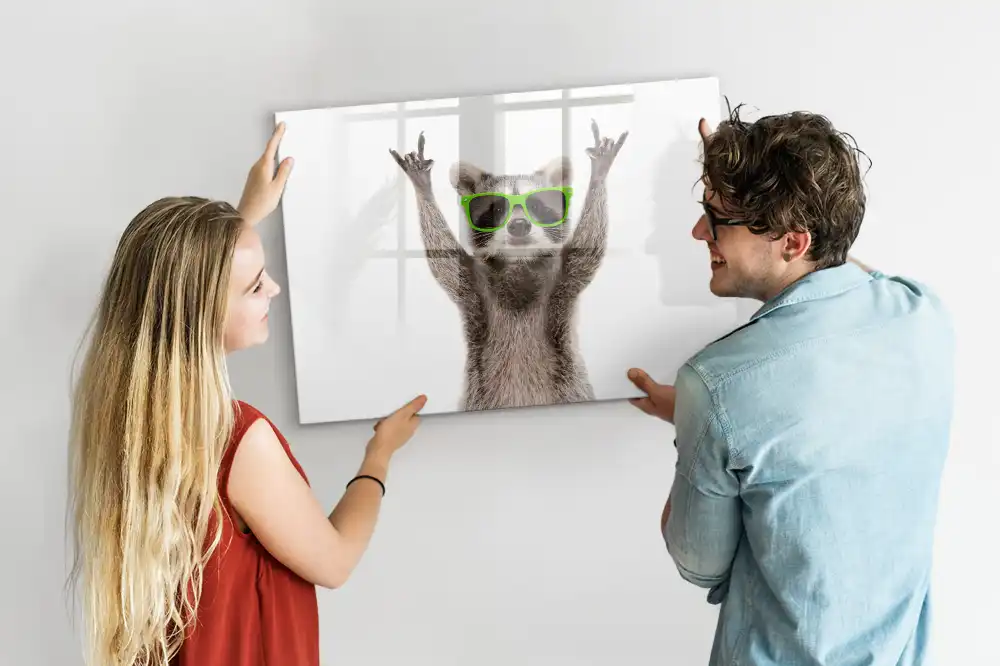 Magnetická tabule na kreslení s motivem mývala s brýlemi