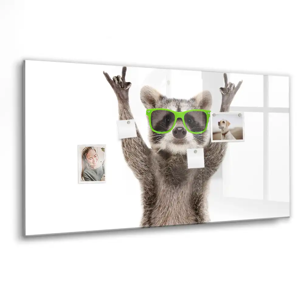 Magnetická tabule na kreslení s motivem mývala s brýlemi