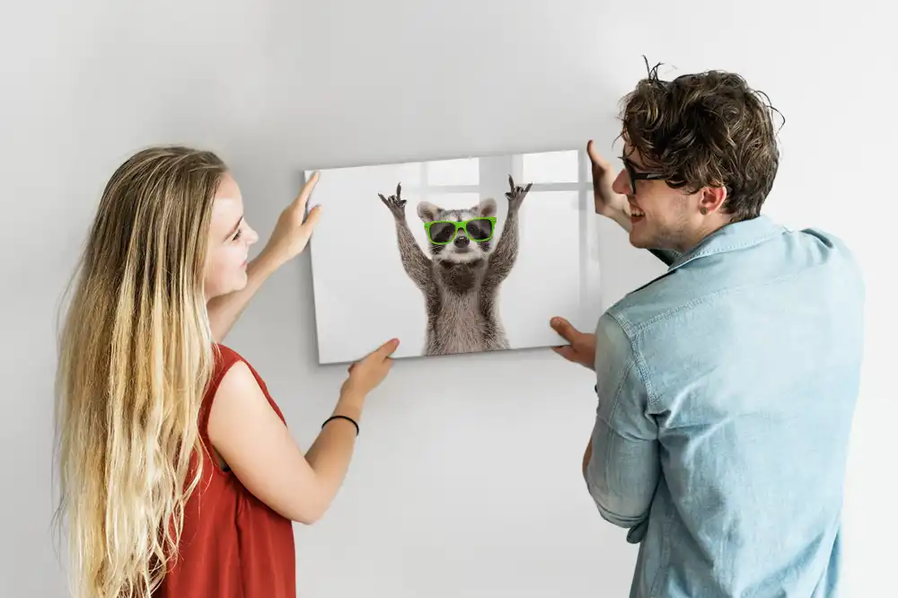 Magnetická tabule na kreslení s motivem mývala s brýlemi