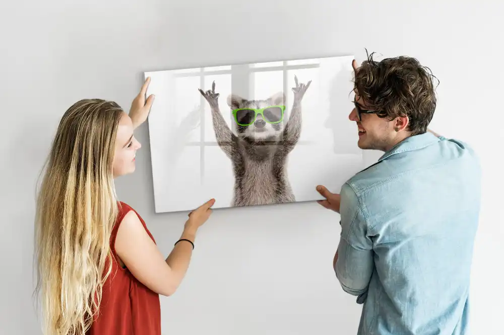 Magnetická tabule na kreslení s motivem mývala s brýlemi