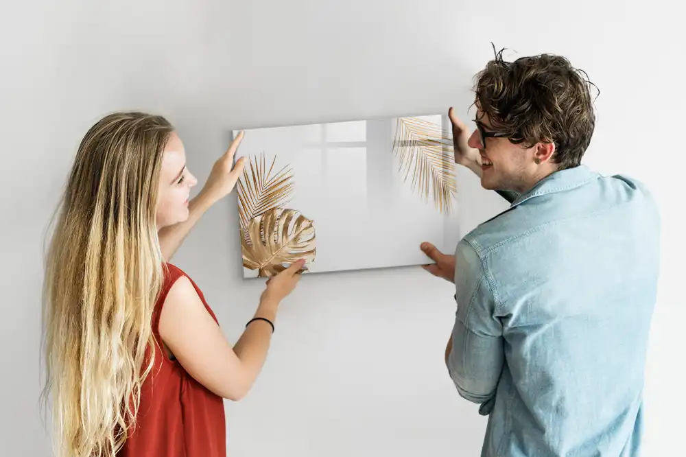Magnetická kreslící tabule pro děti v zeleném provedení s motivem palmy