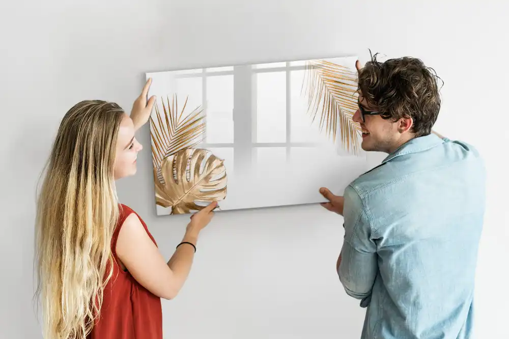 Magnetická kreslící tabule pro děti v zeleném provedení s motivem palmy