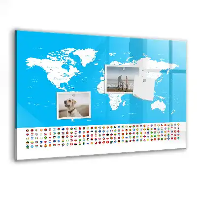 Magnetická kreslící tabule pro děti s mapou států