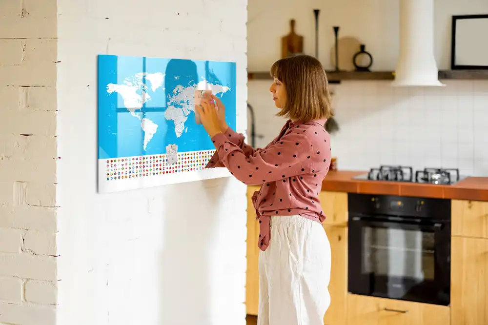 Magnetická kreslící tabule pro děti s mapou států